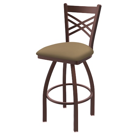 30 Swivel Bar Stool,Bronze Finish,Canter Sand Seat